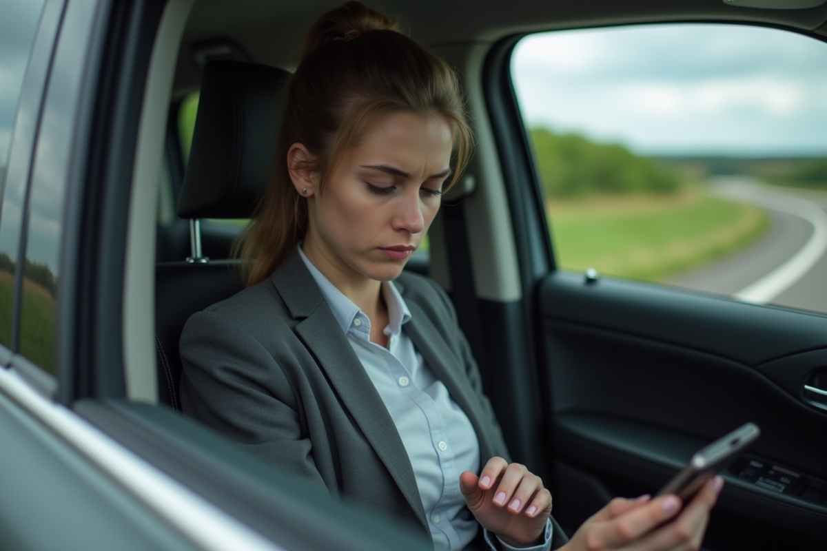 Jeune femme frustrée dans l