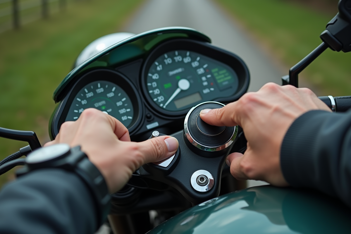 moto démarrage